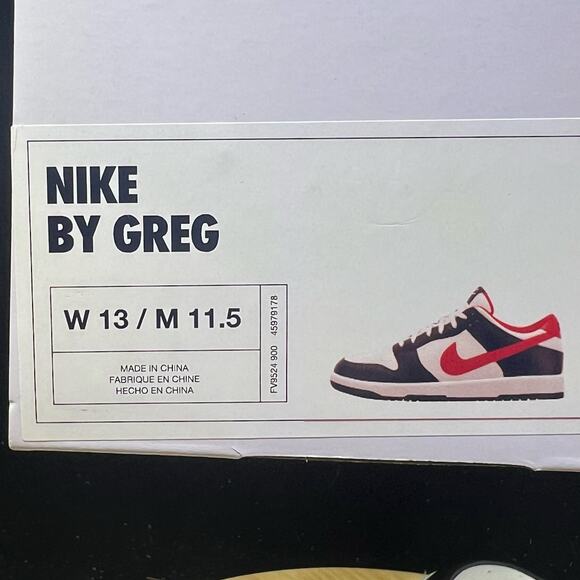 Nike By You Dunk Low White Orange Black FV9524-900 Men's Size 11.5 Shoes - Picture 10 of 10